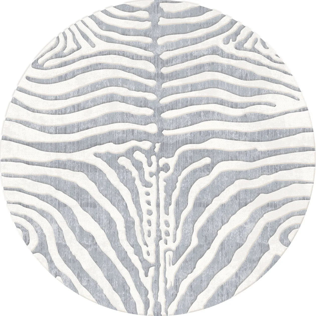 Round rug - Zebra