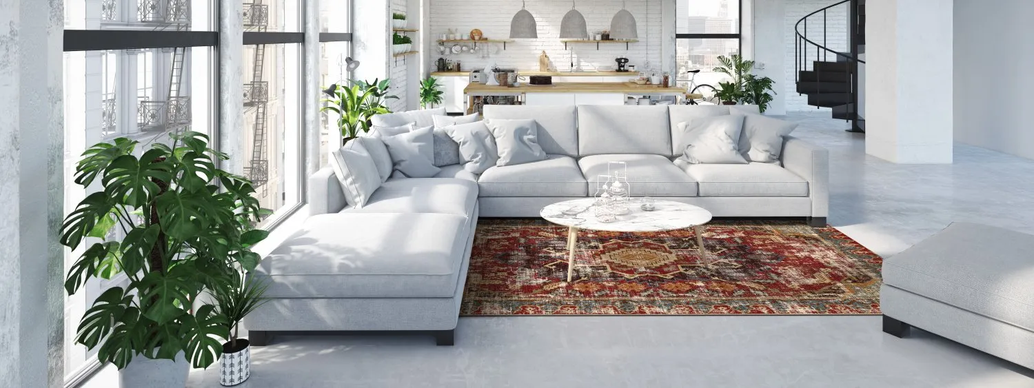Wilton rug - Idri (red/multi)