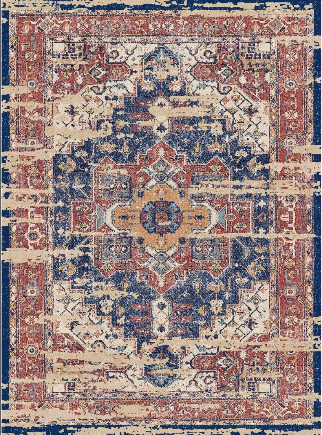 Wilton rug - Darnah (red/multi)