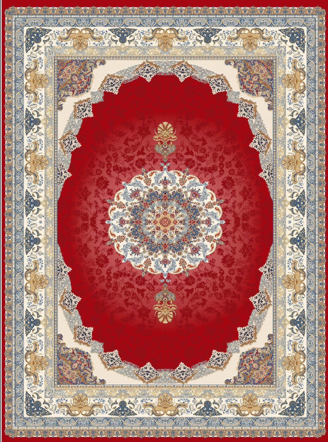 Wilton rug - Lukla (red)