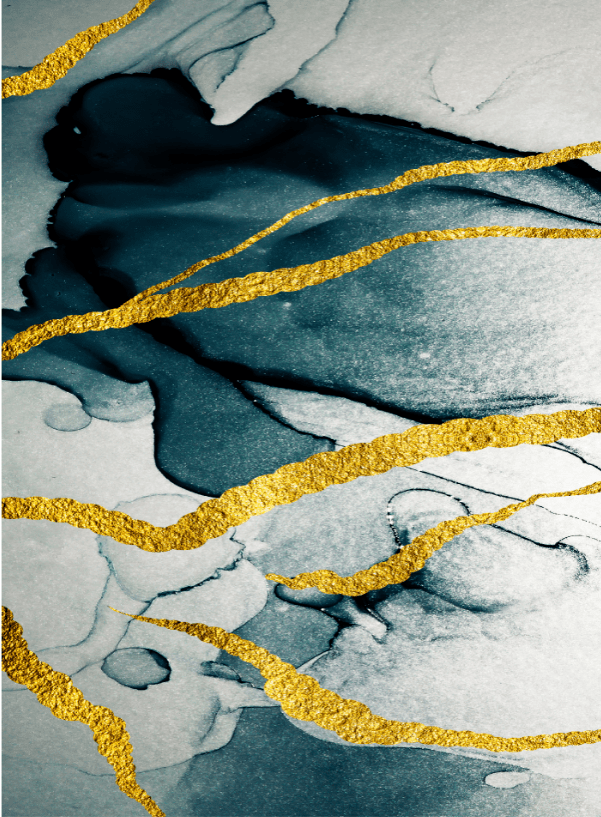 Wilton rug - Alvaro (blue/white/gold)