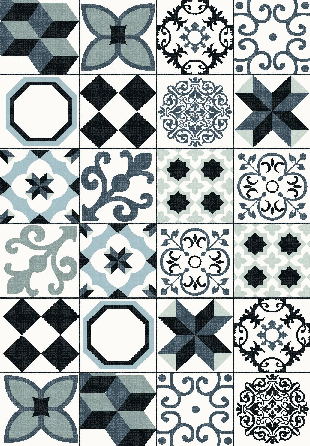Wilton rug - Avent (beige/black)