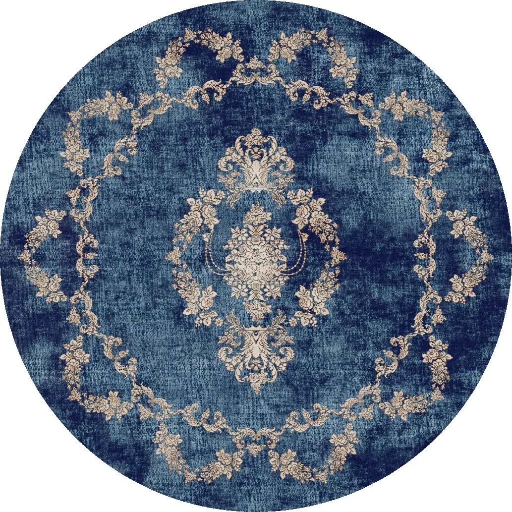 Round rug - Taknis (blue)