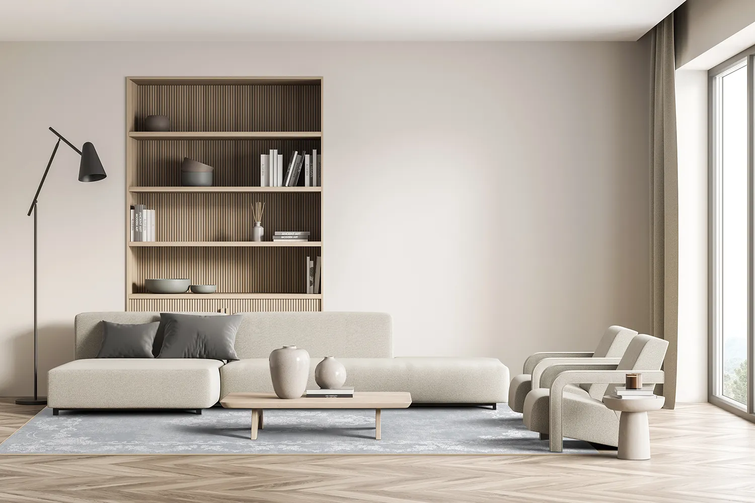 Wilton rug - Taknis (light grey)