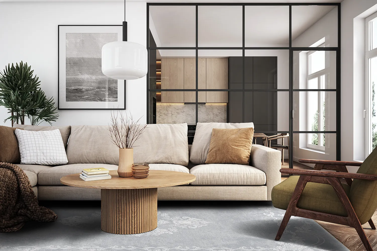 Wilton rug - Taknis (light grey)