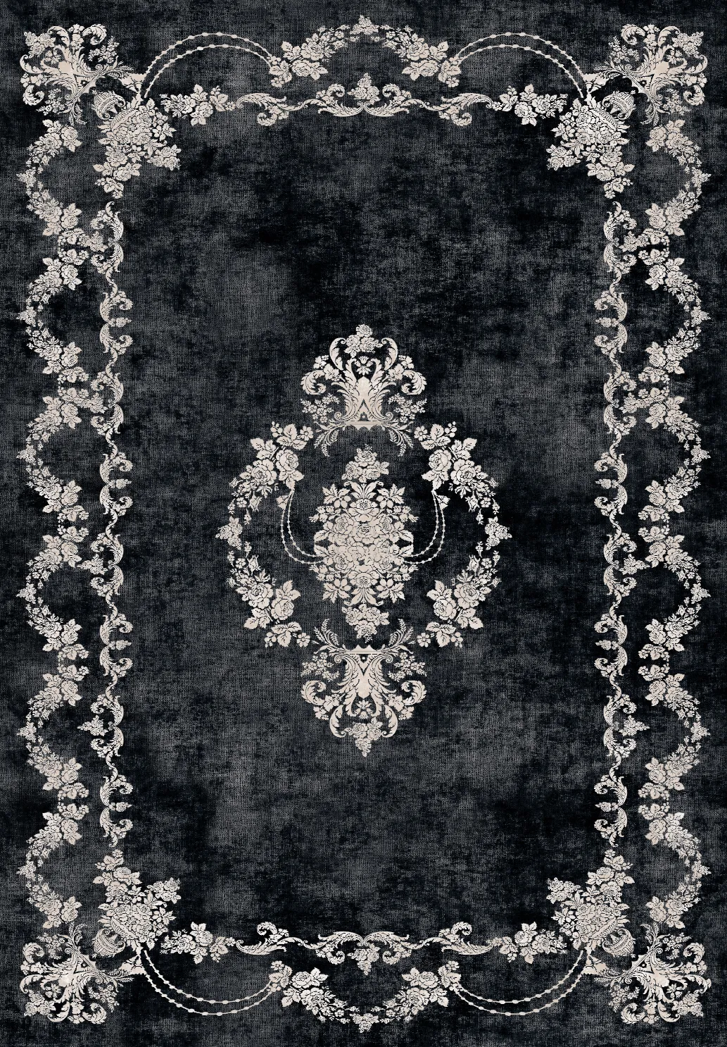 Wilton rug - Taknis (black)