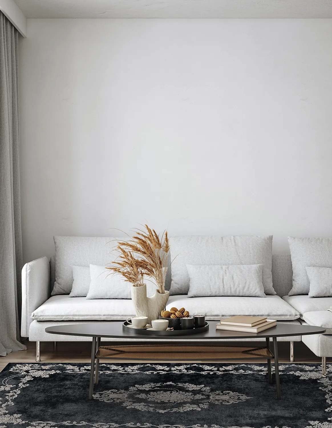 Wilton rug - Taknis (black)