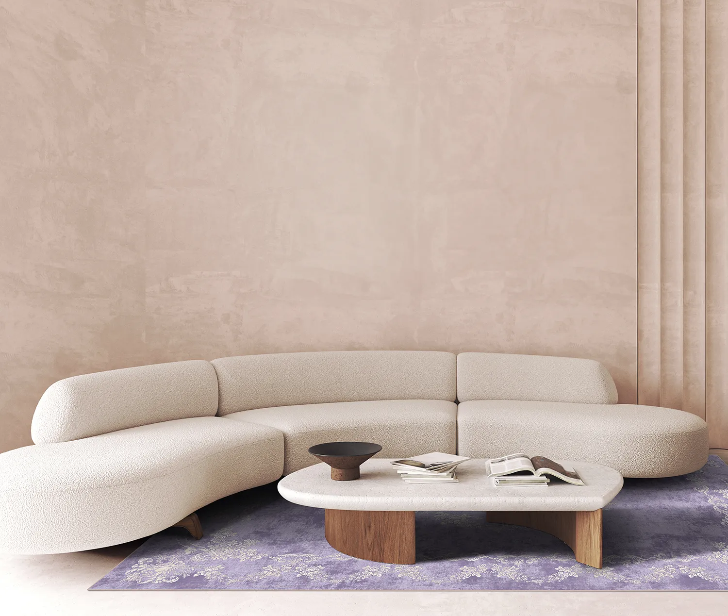 Wilton rug - Taknis (light purple)
