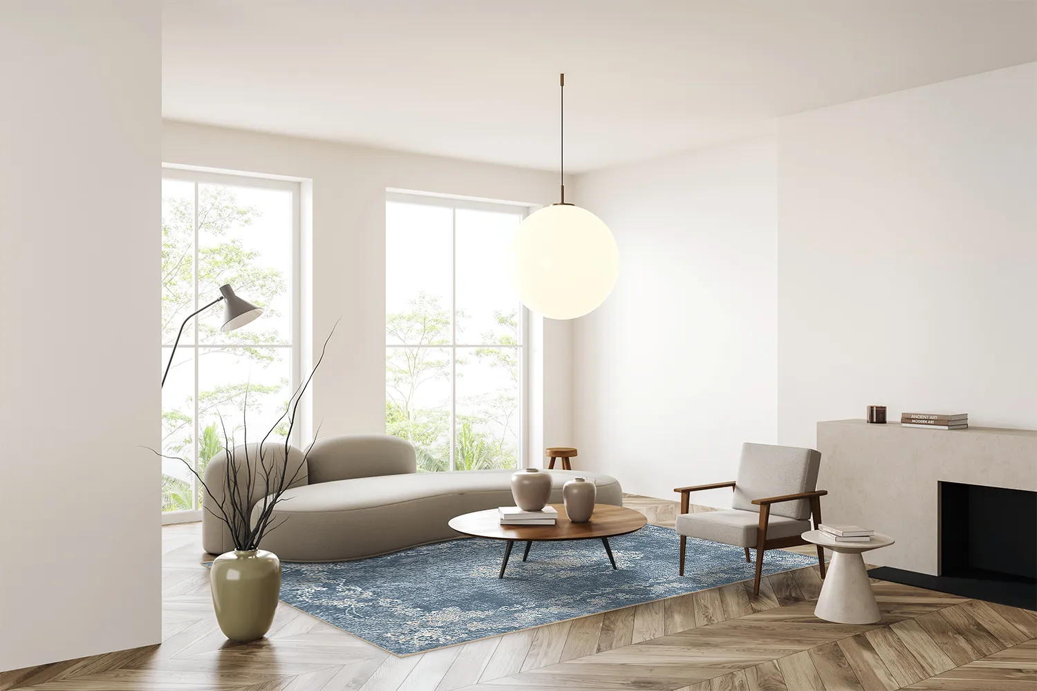 Wilton rug - Taknis (light blue)