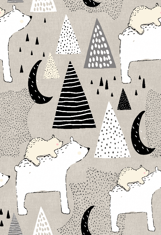 Childrens rugs - Piggyback Ride (grey)