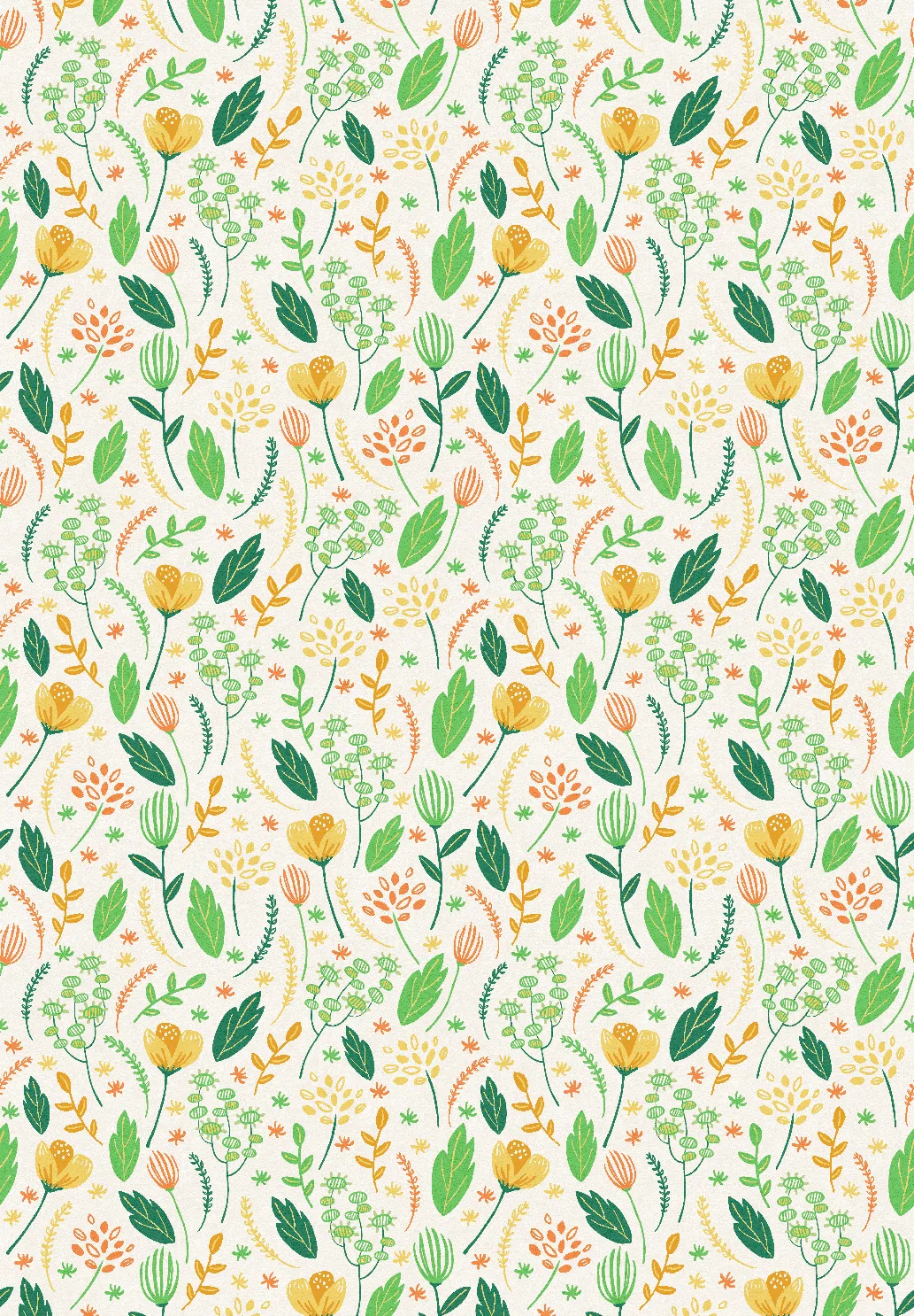 Wilton rug - Fleur (yellow/green/multi)