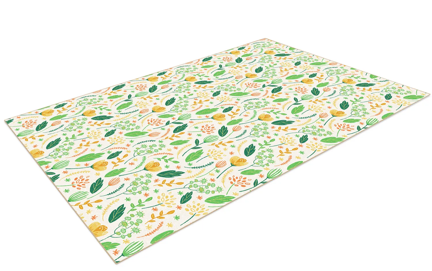 Wilton rug - Fleur (yellow/green/multi)
