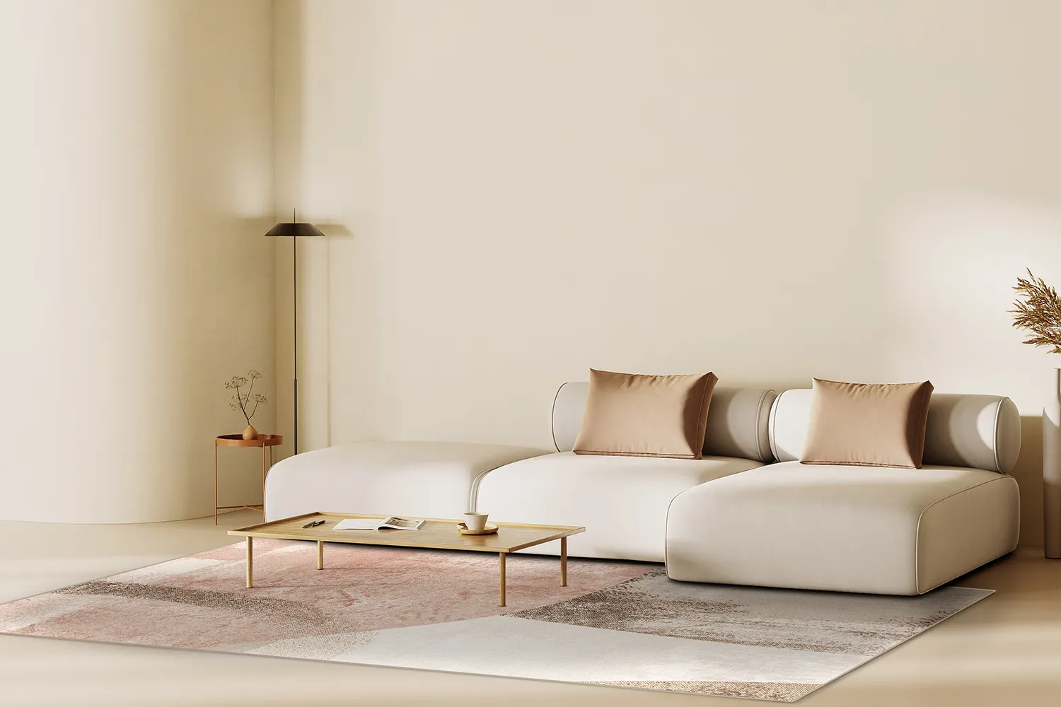 Wilton rug - Fia (pink/multi)