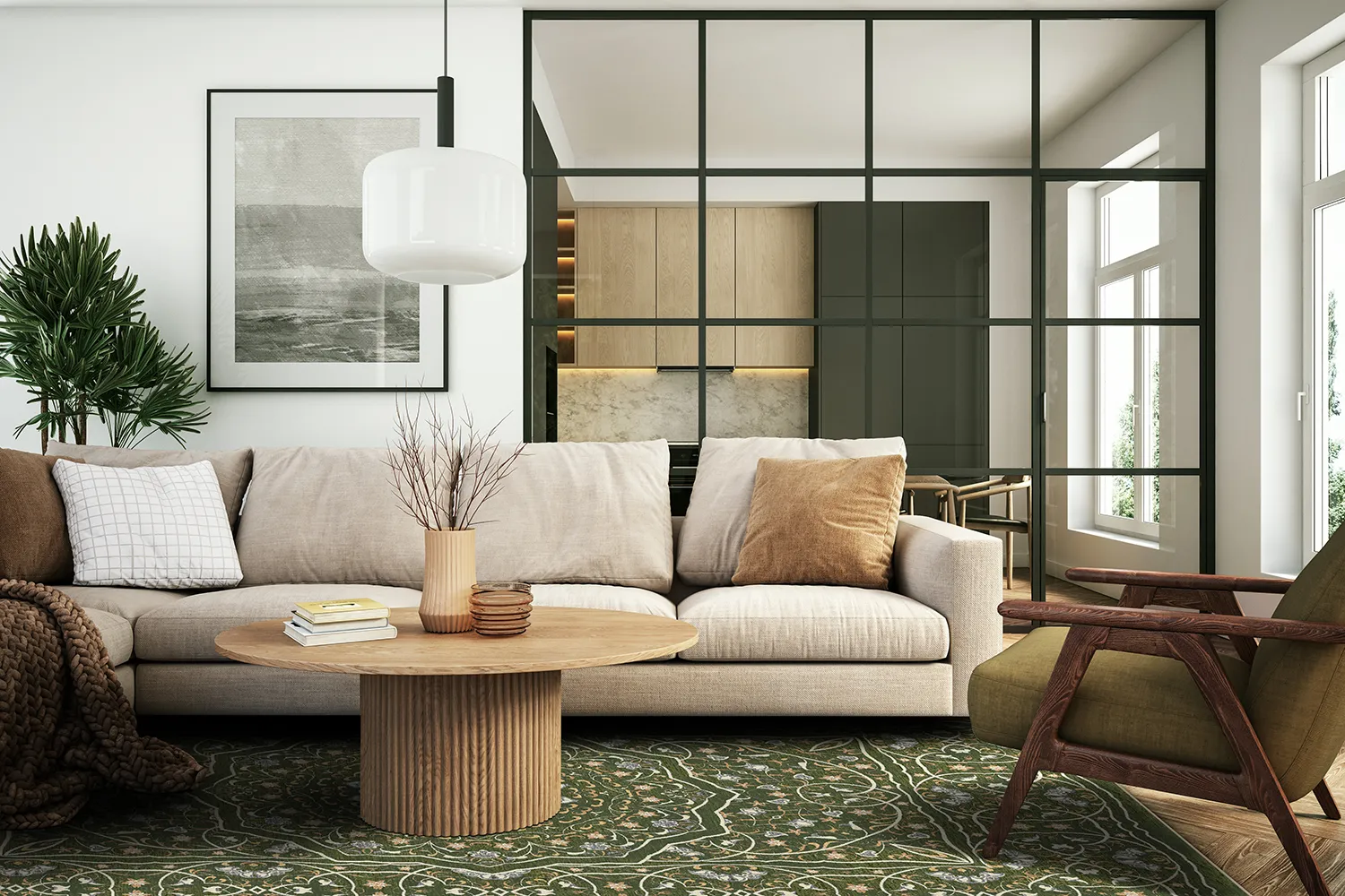 Wilton rug - Yvette (green)
