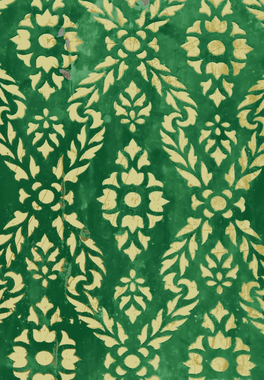 Wilton rug - Circe (green/gold)