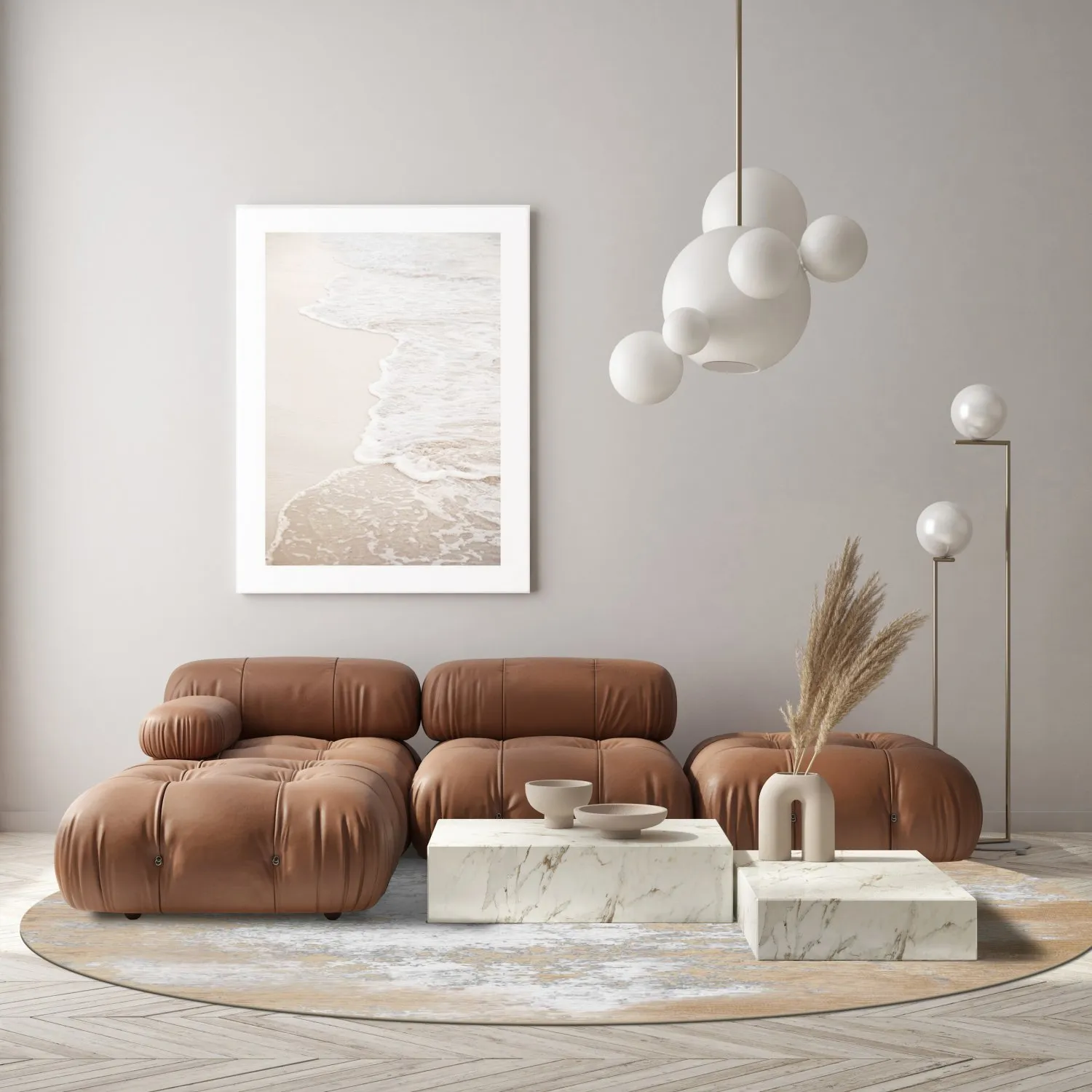 Round rug - Zarzi (beige)