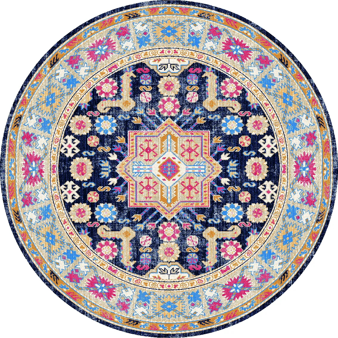 Round rug - Kayaköy (multi)