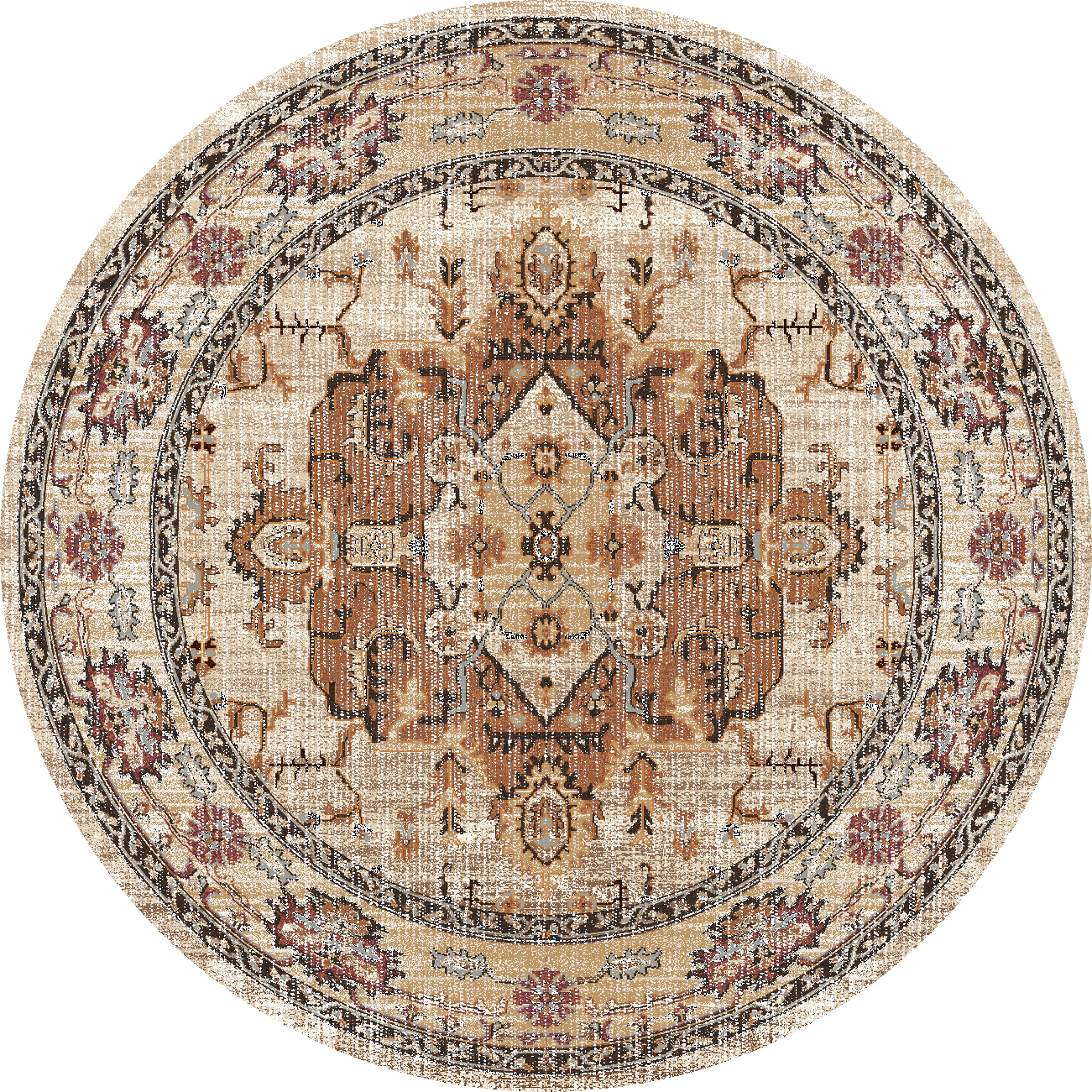 Round rug - Siliana (beige)