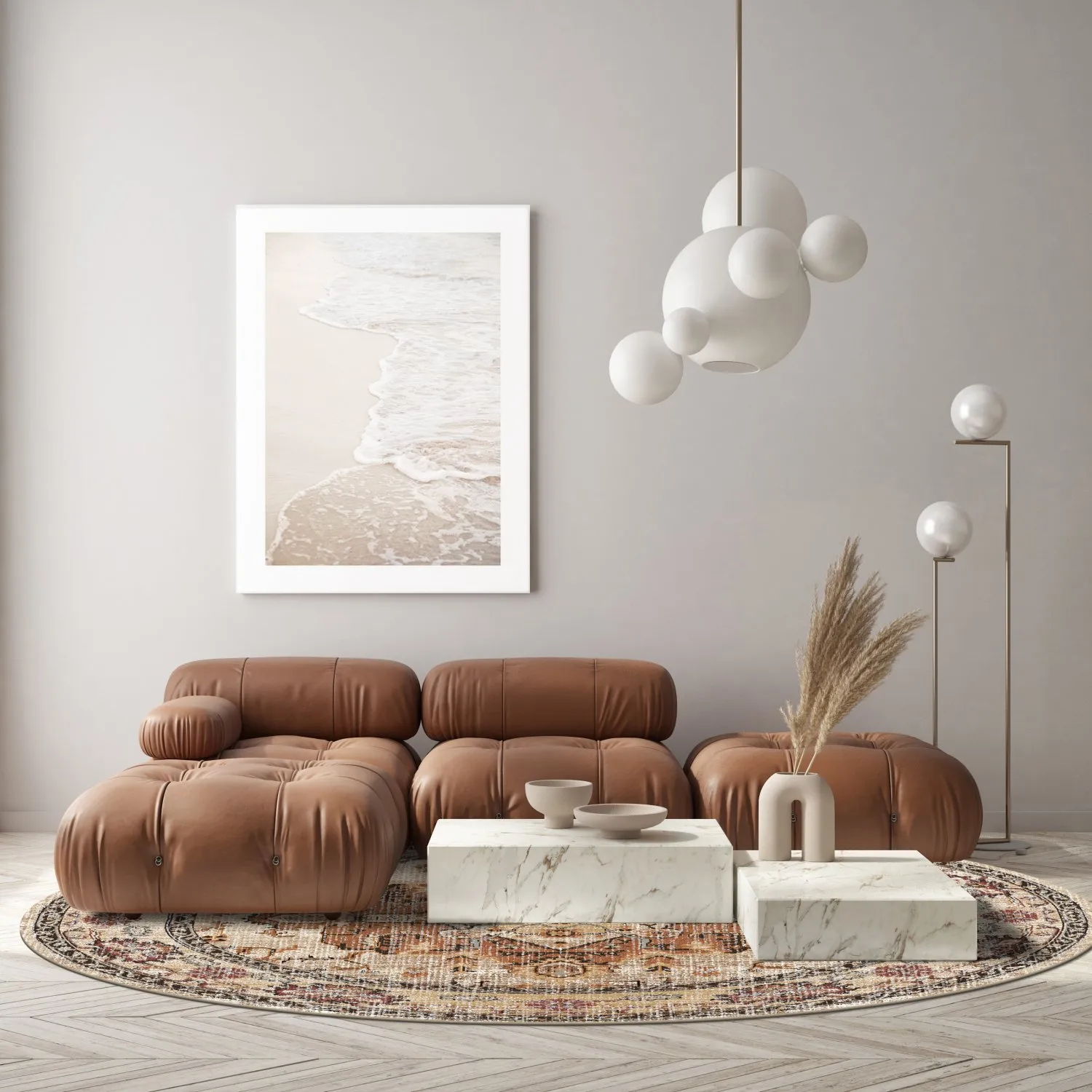 Round rug - Siliana (beige)