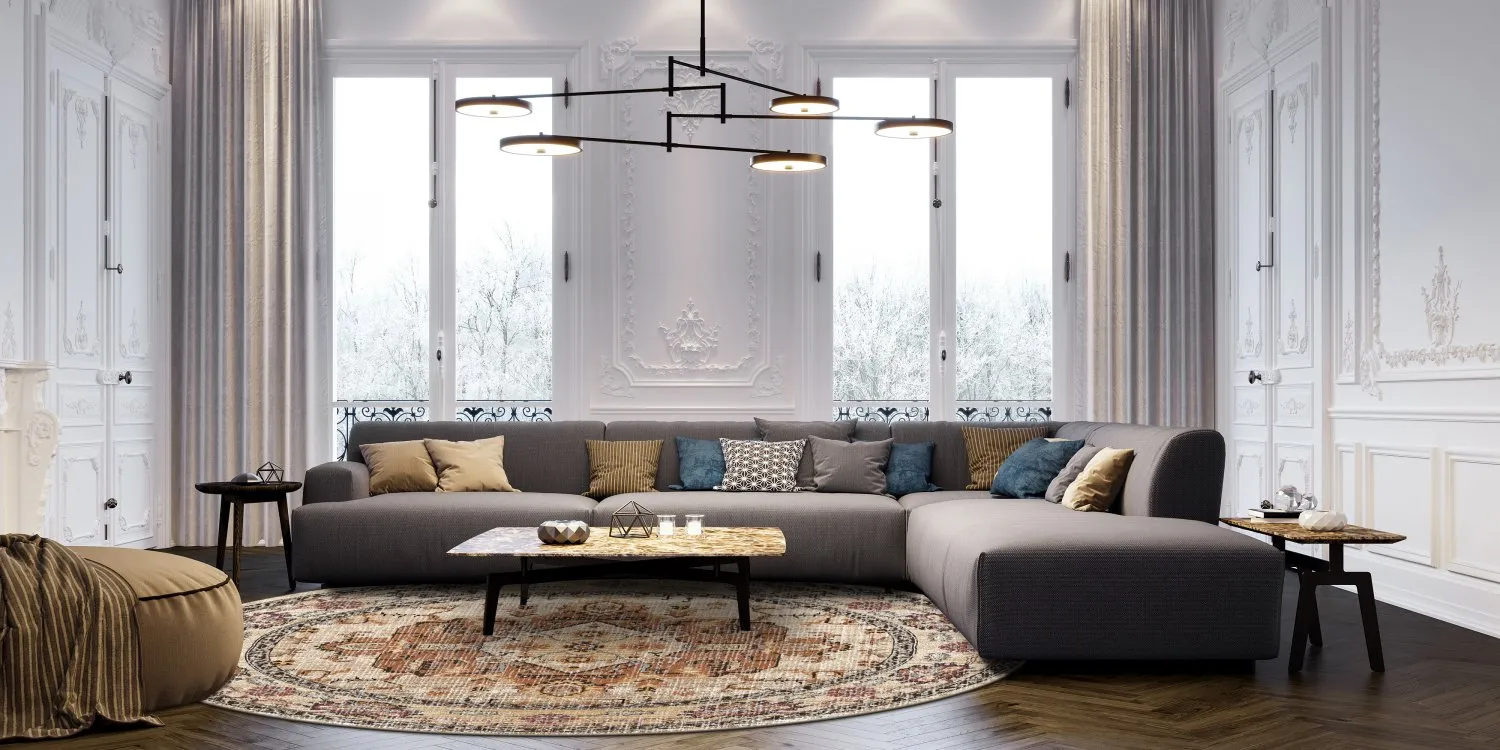 Round rug - Siliana (beige)