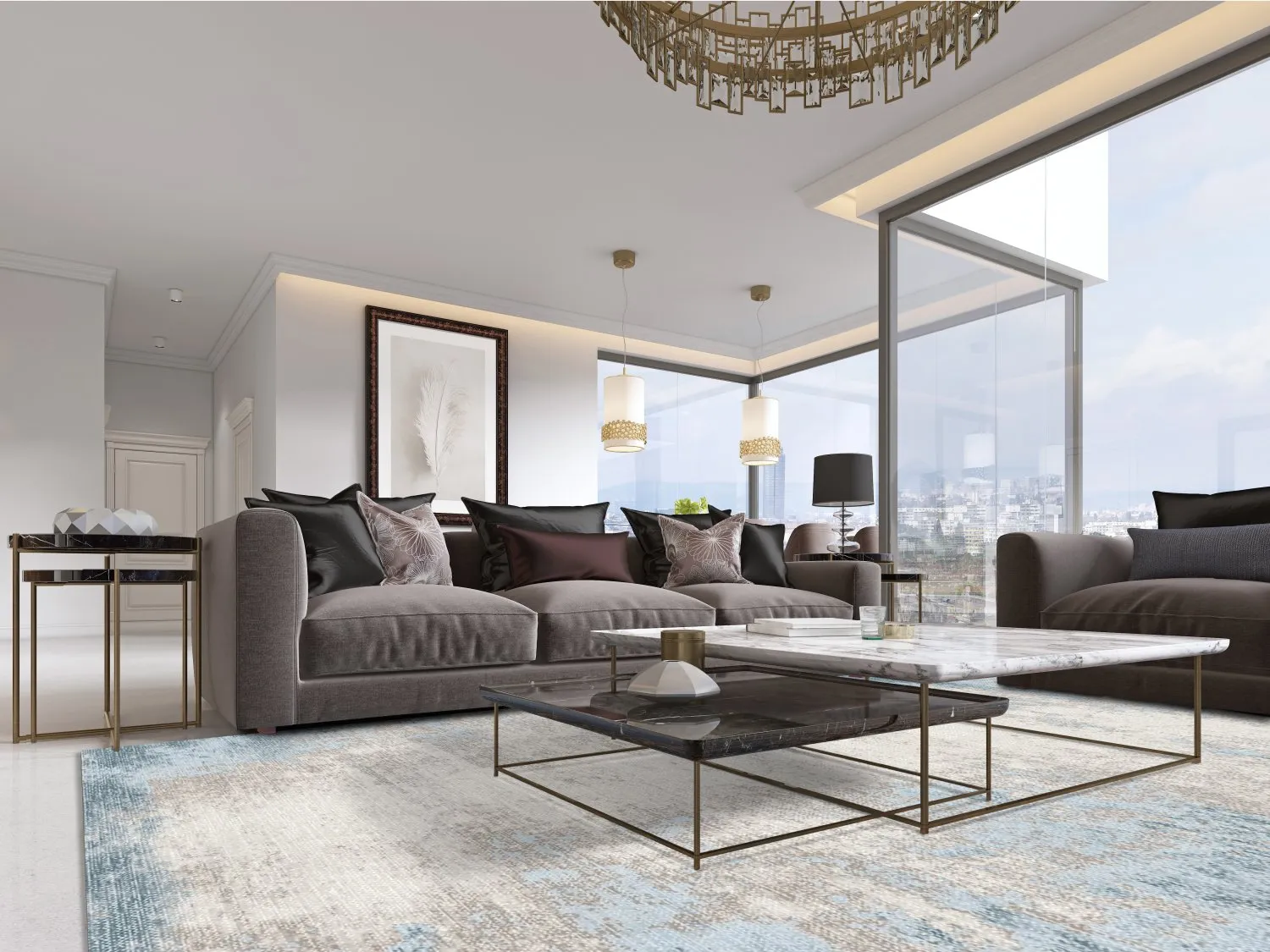 Wilton rug - Zarzi (blue)
