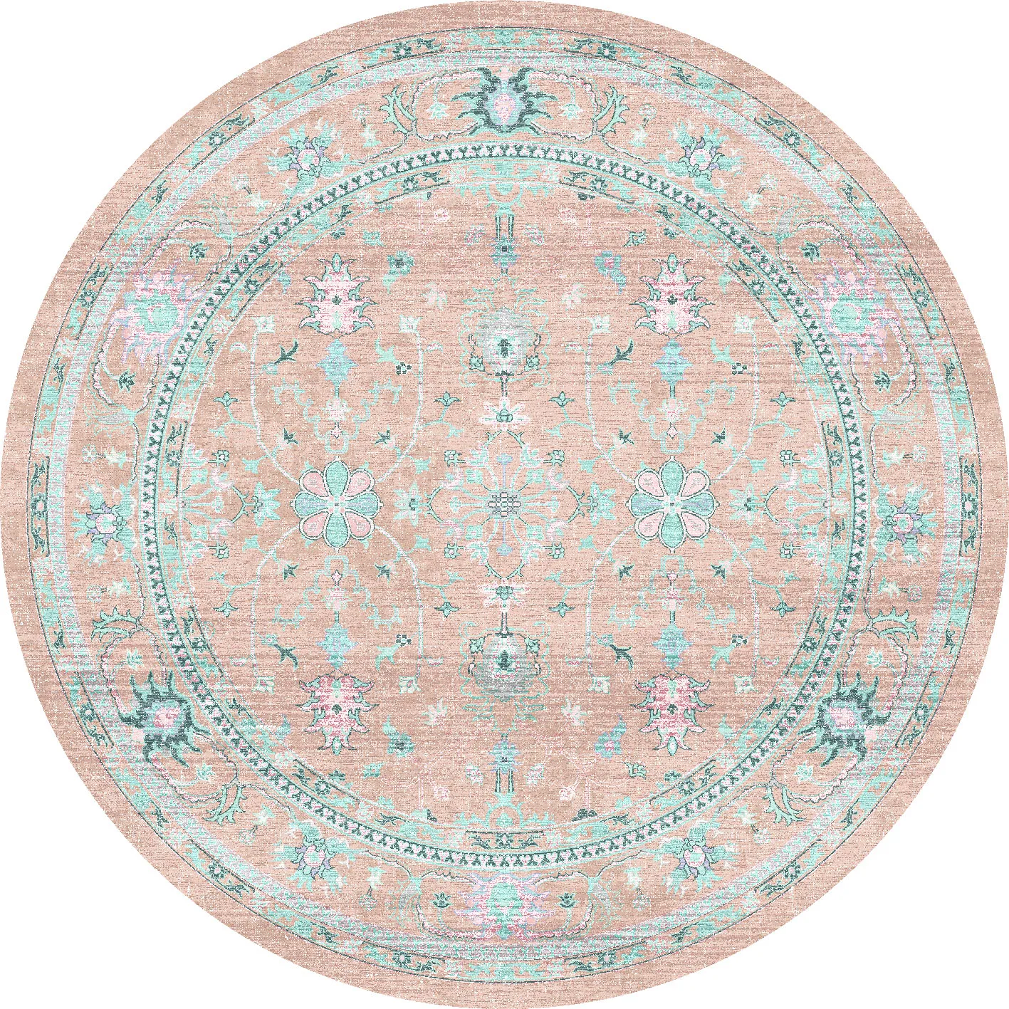 Round rug - Livley (pink)