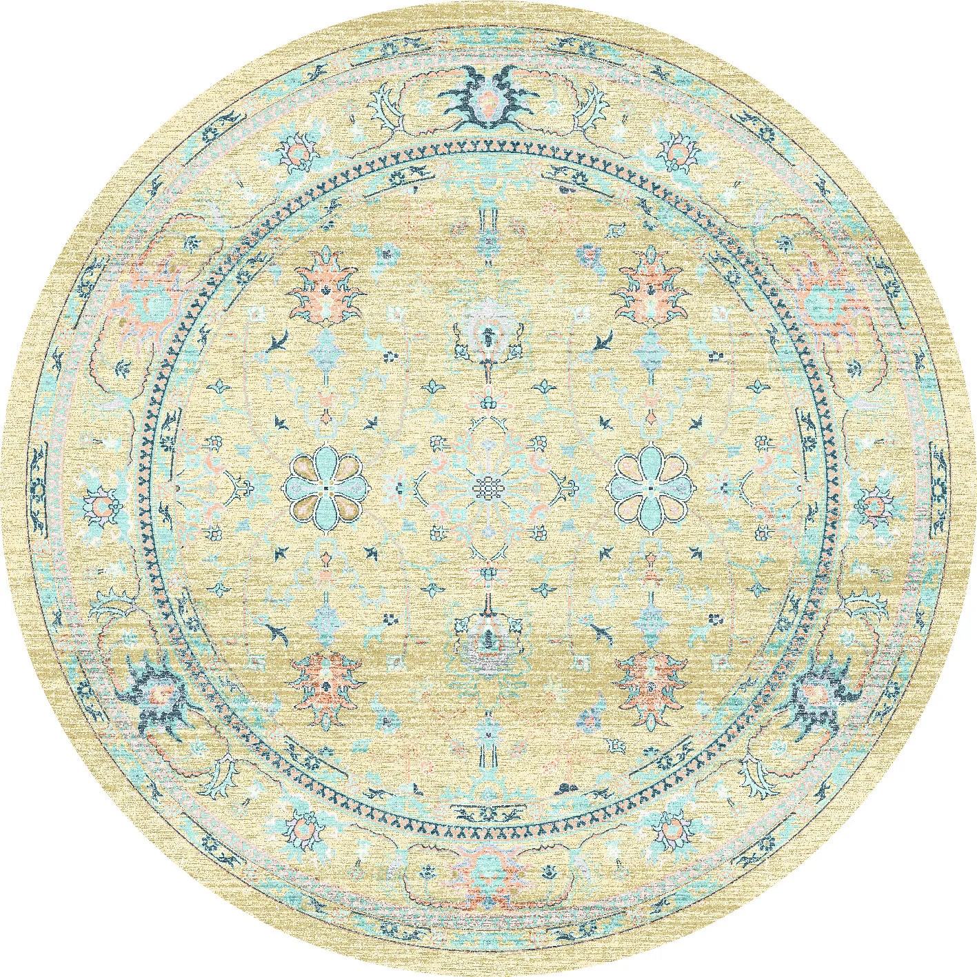 Round rug - Livley (yellow)