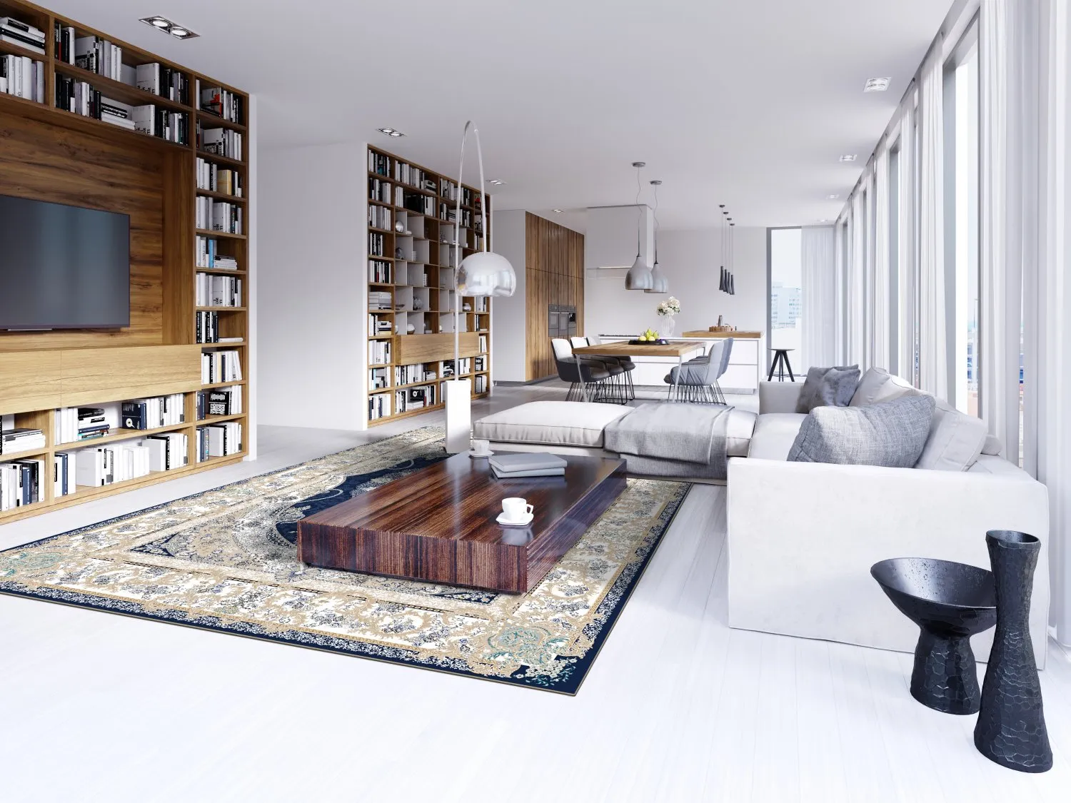 Wilton rug - Asara (blue)