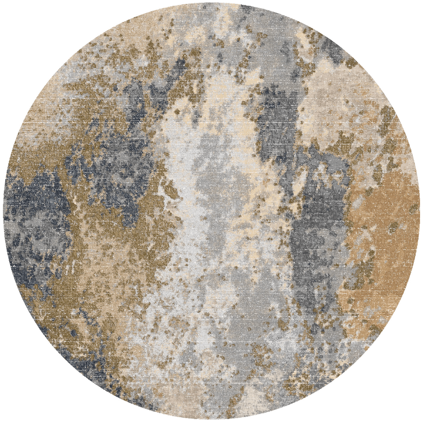 Round rug - Travale (grey/multi)
