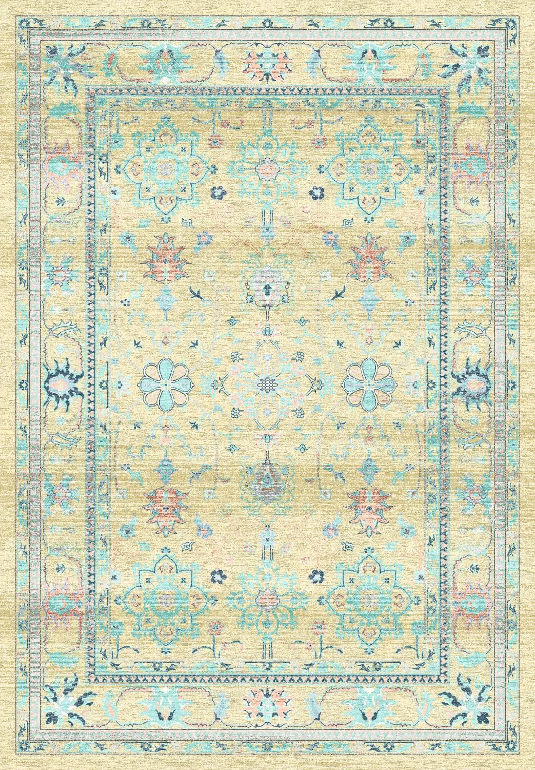Wilton rug - Livley (yellow)