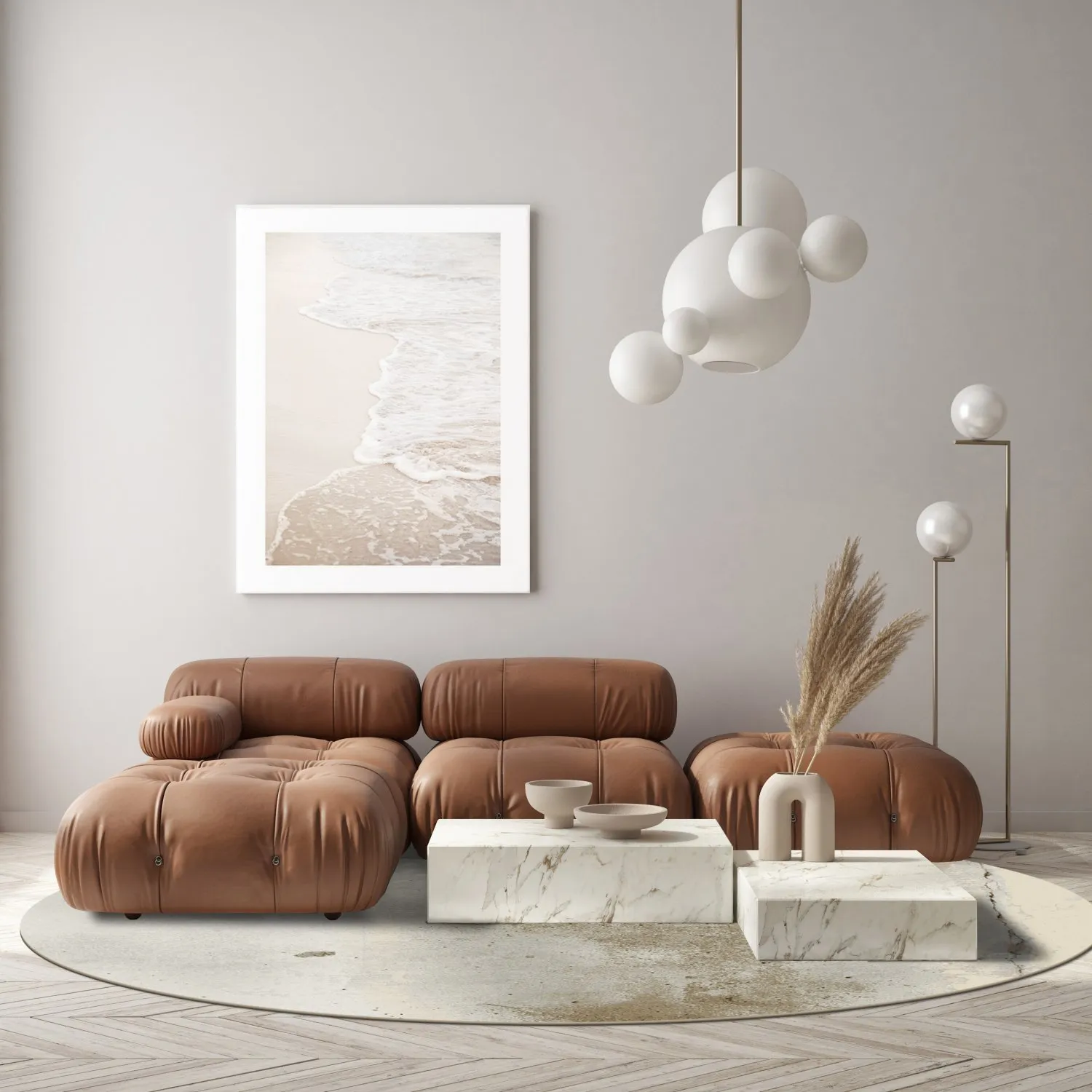 Round rug - Aurelia (beige)