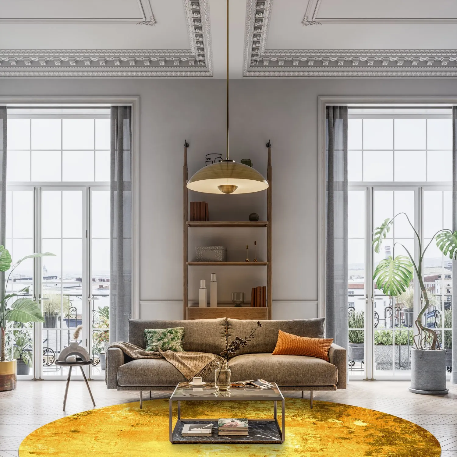 Round rug - Salitto (gold)