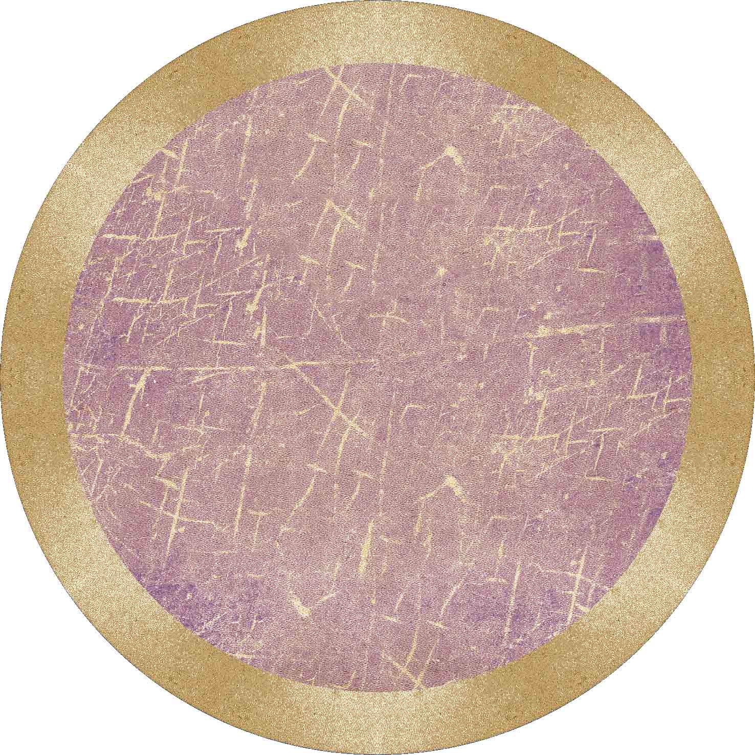 Round rug - Roges (pink/gold)
