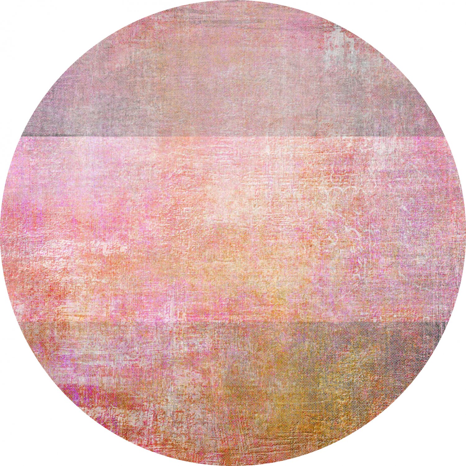 Round rug - Cicoria (pink/purple)