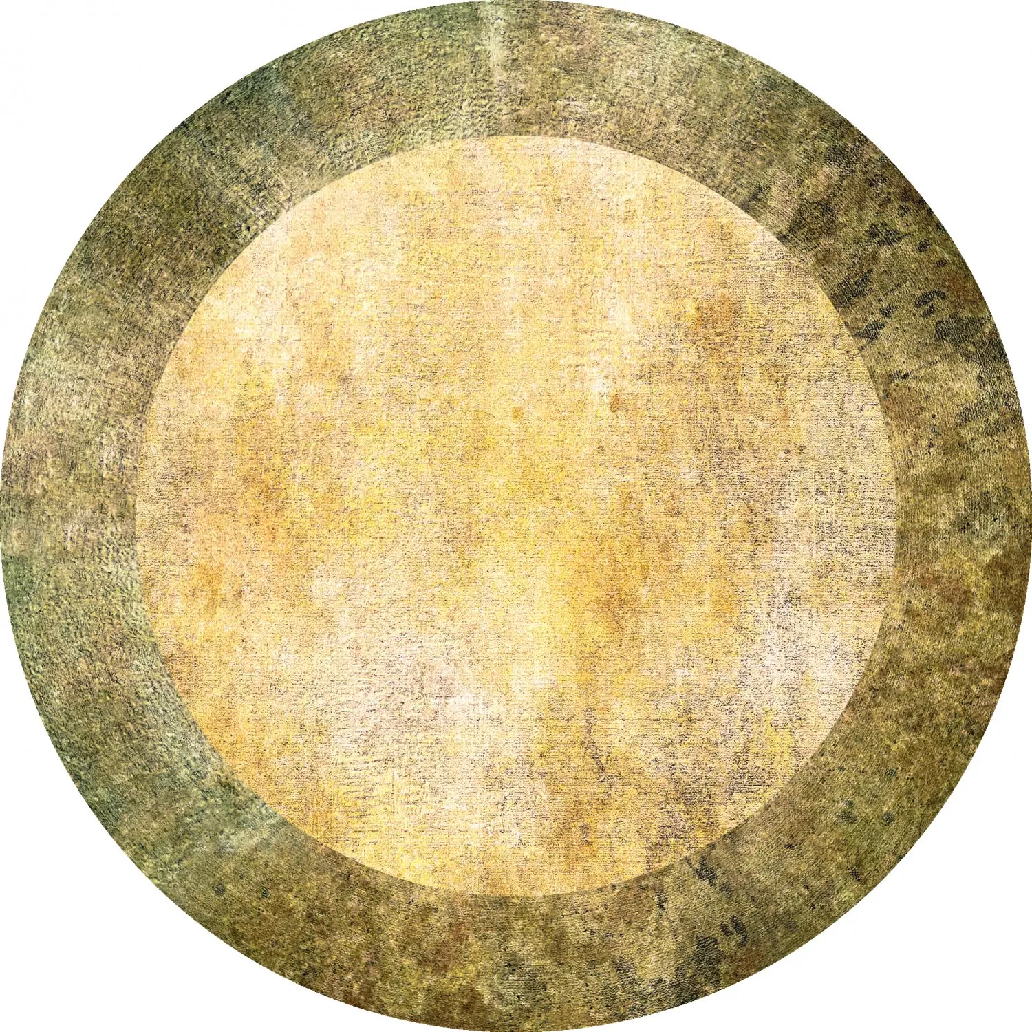 Round rug - Campana (beige/yellow)