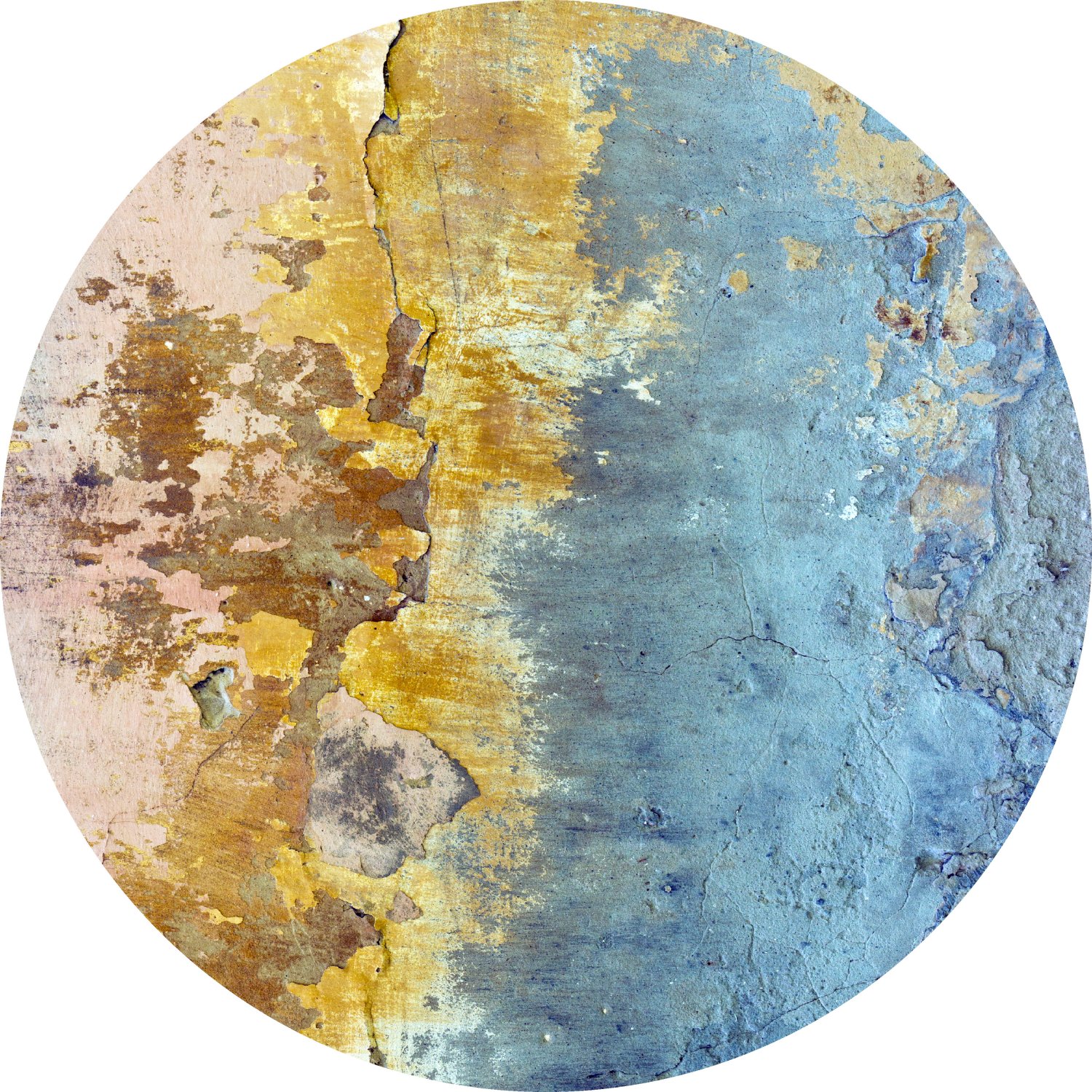 Round rug - Manlieu (blue/multi/gold)