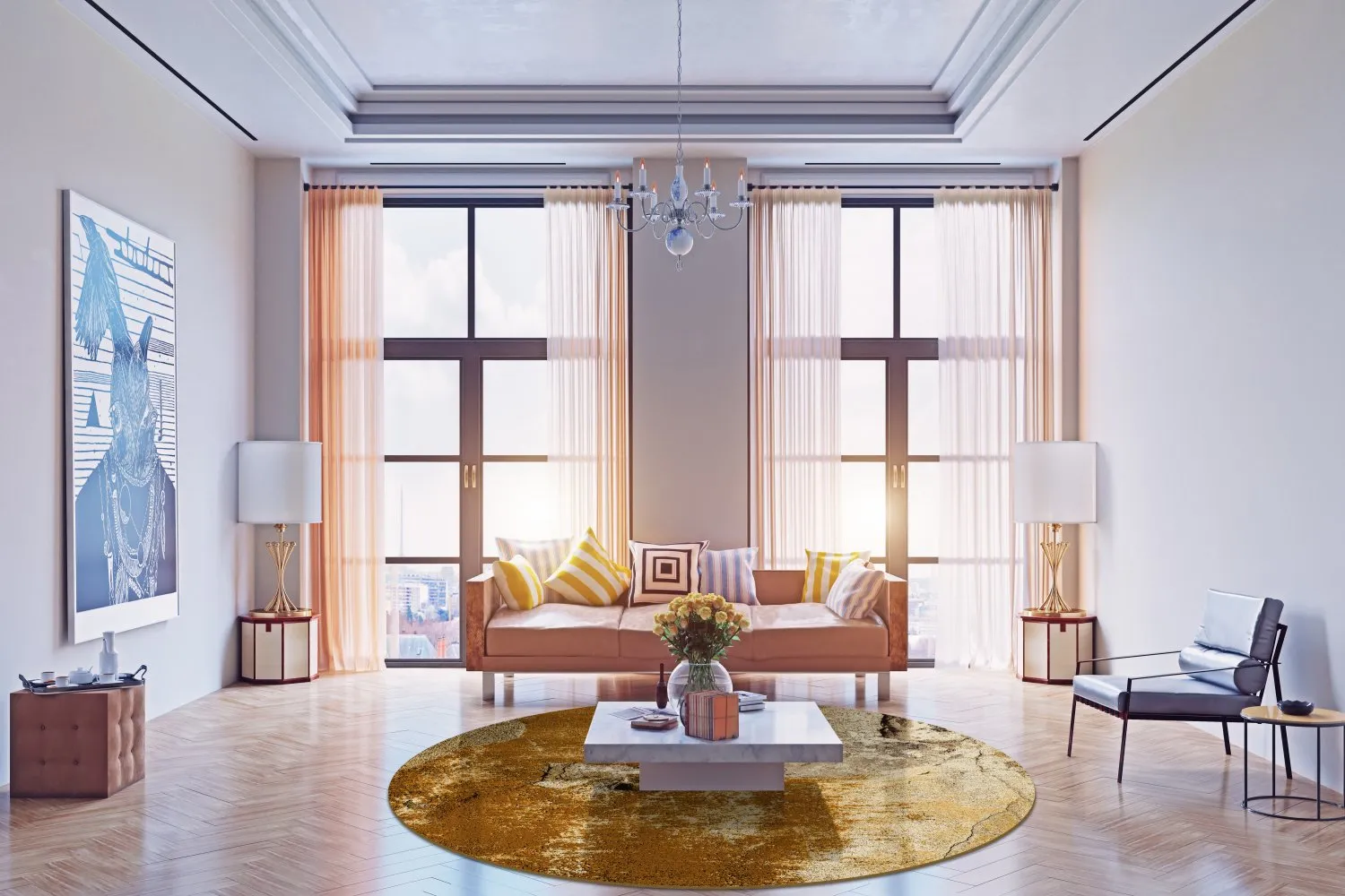 Round rug - Olivera (brown)