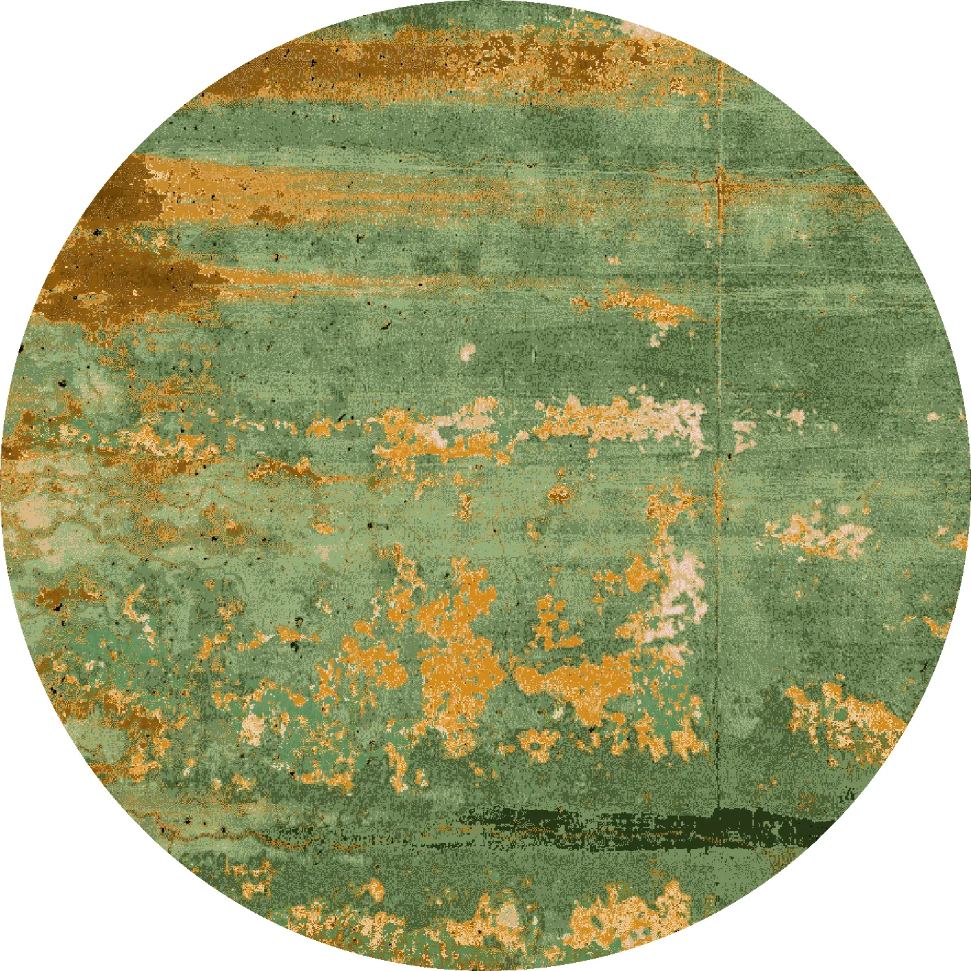 Round rug - Domont (green)