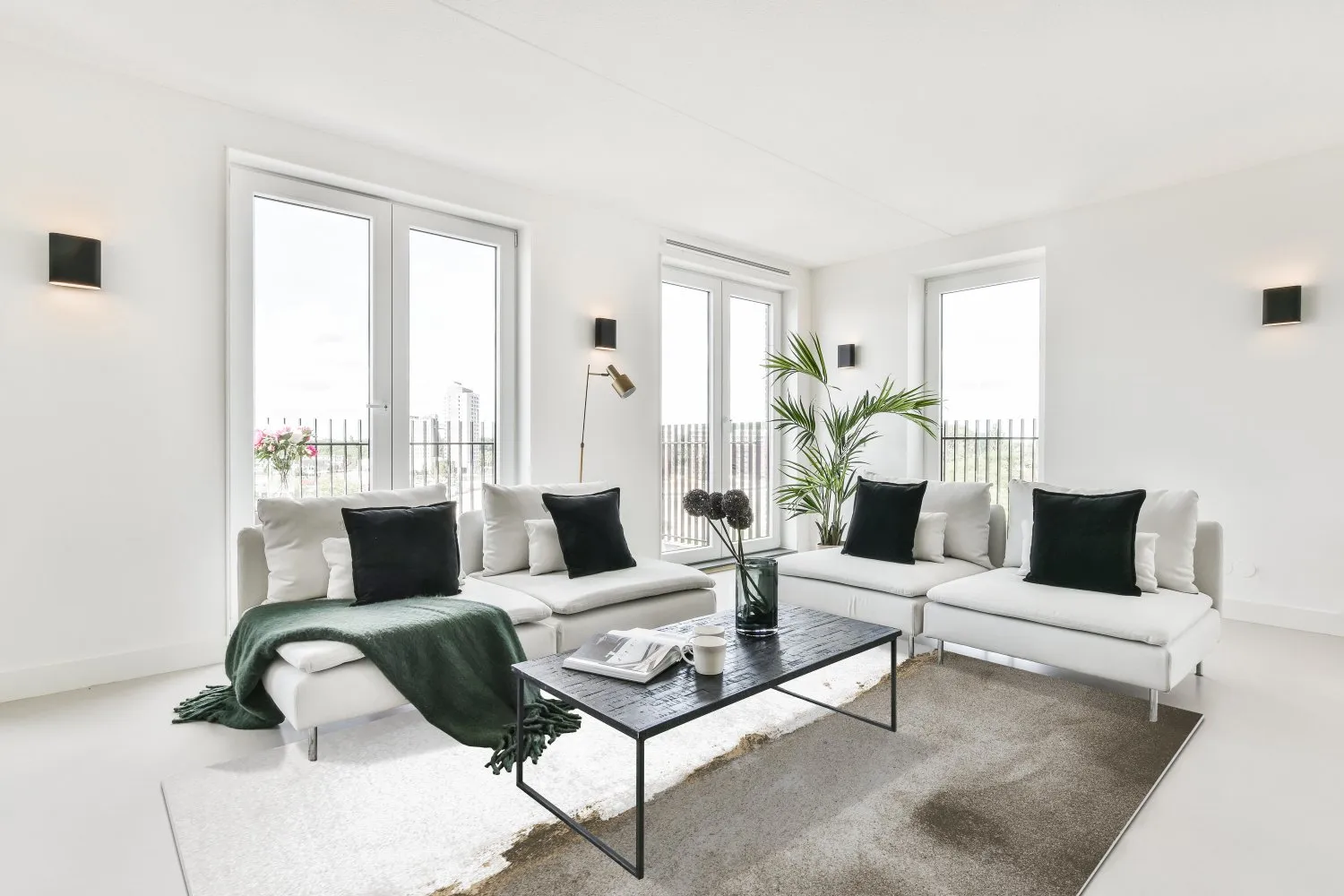 Wilton rug - Prades (white/grey)