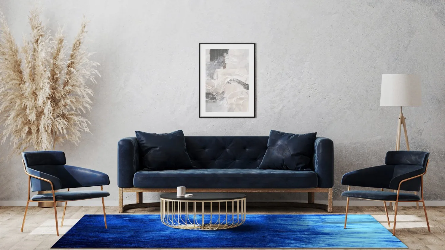 Wilton rug - Cargese (blue)