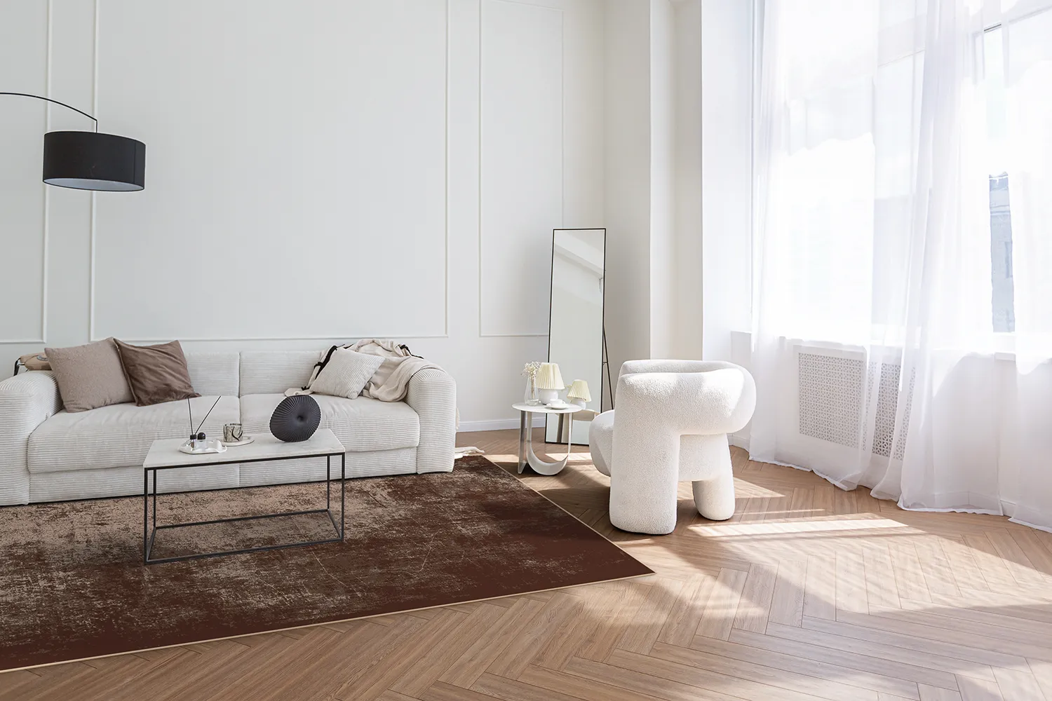 Wilton rug - Lynton (dark brown)