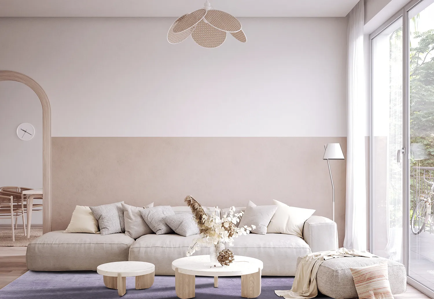 Wilton rug - Lynton (light purple)