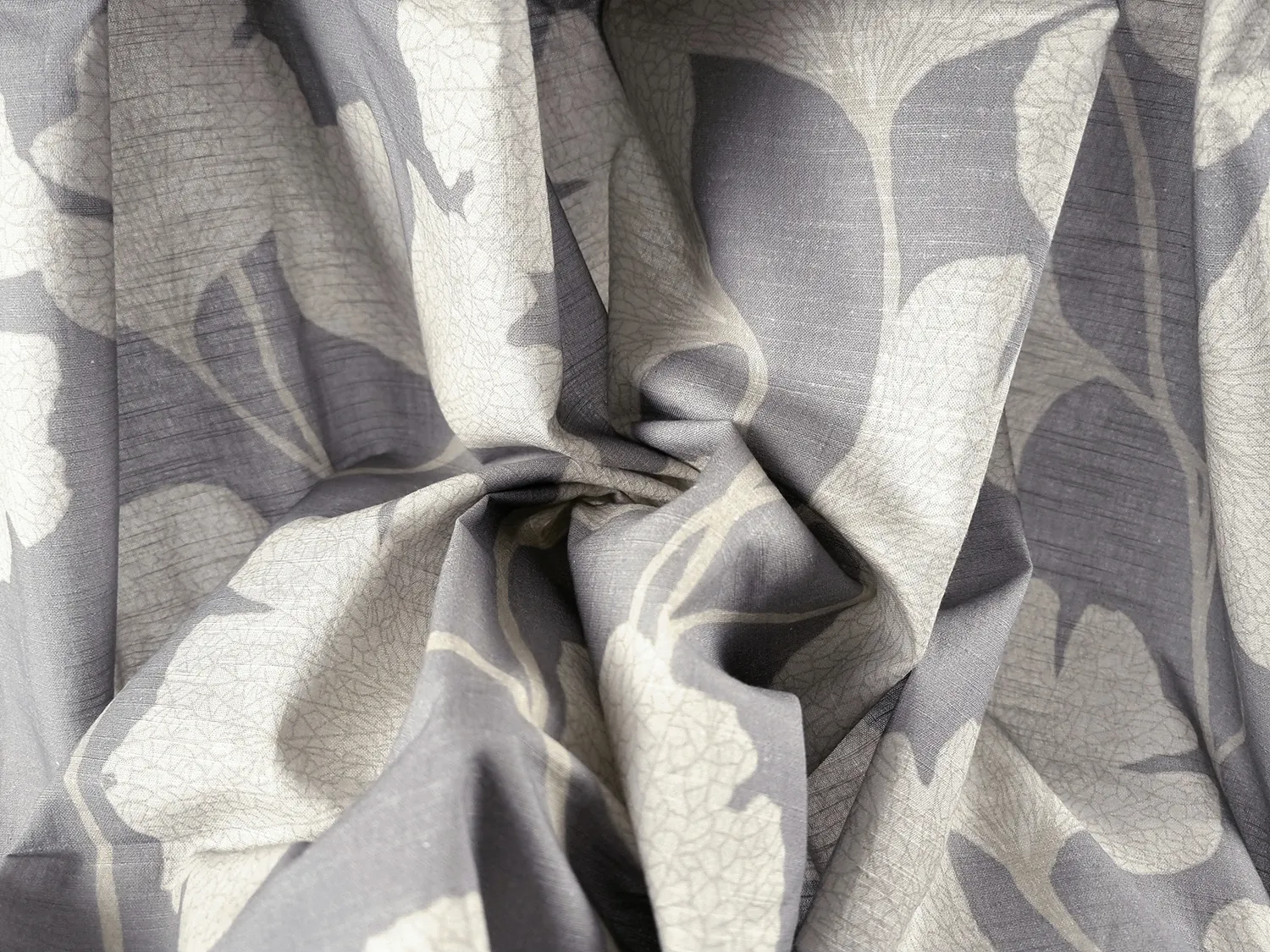 Cotton tablecloth - Abril (grey/beige)