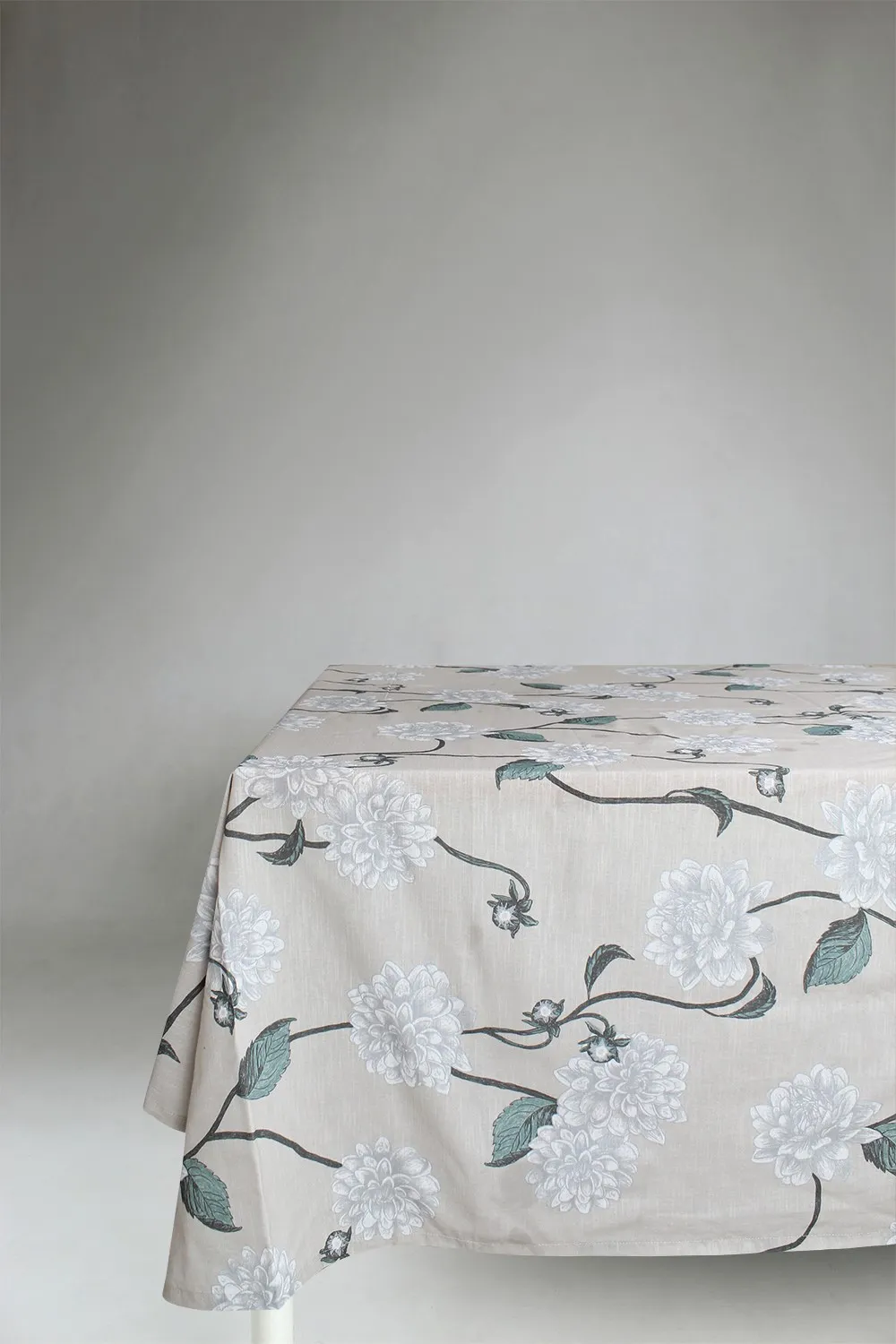Cotton tablecloth - Alyssa (beige/grey)
