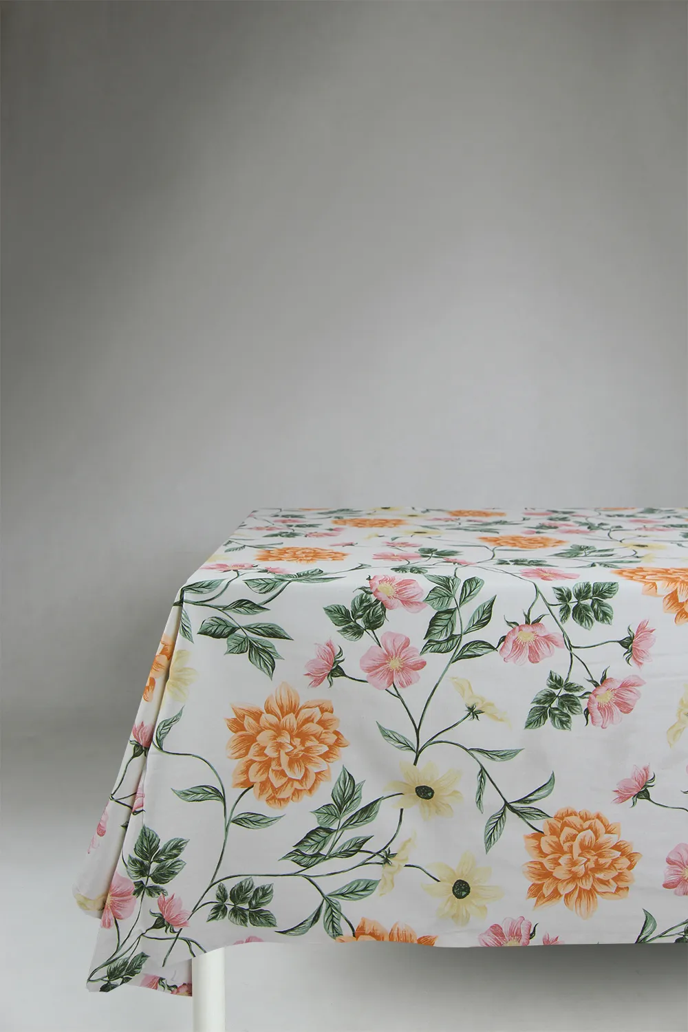 Cotton tablecloth - Dahlia (orange)