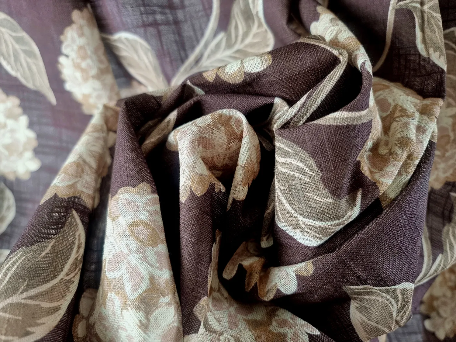 Cotton tablecloth - Dorthe (purple)
