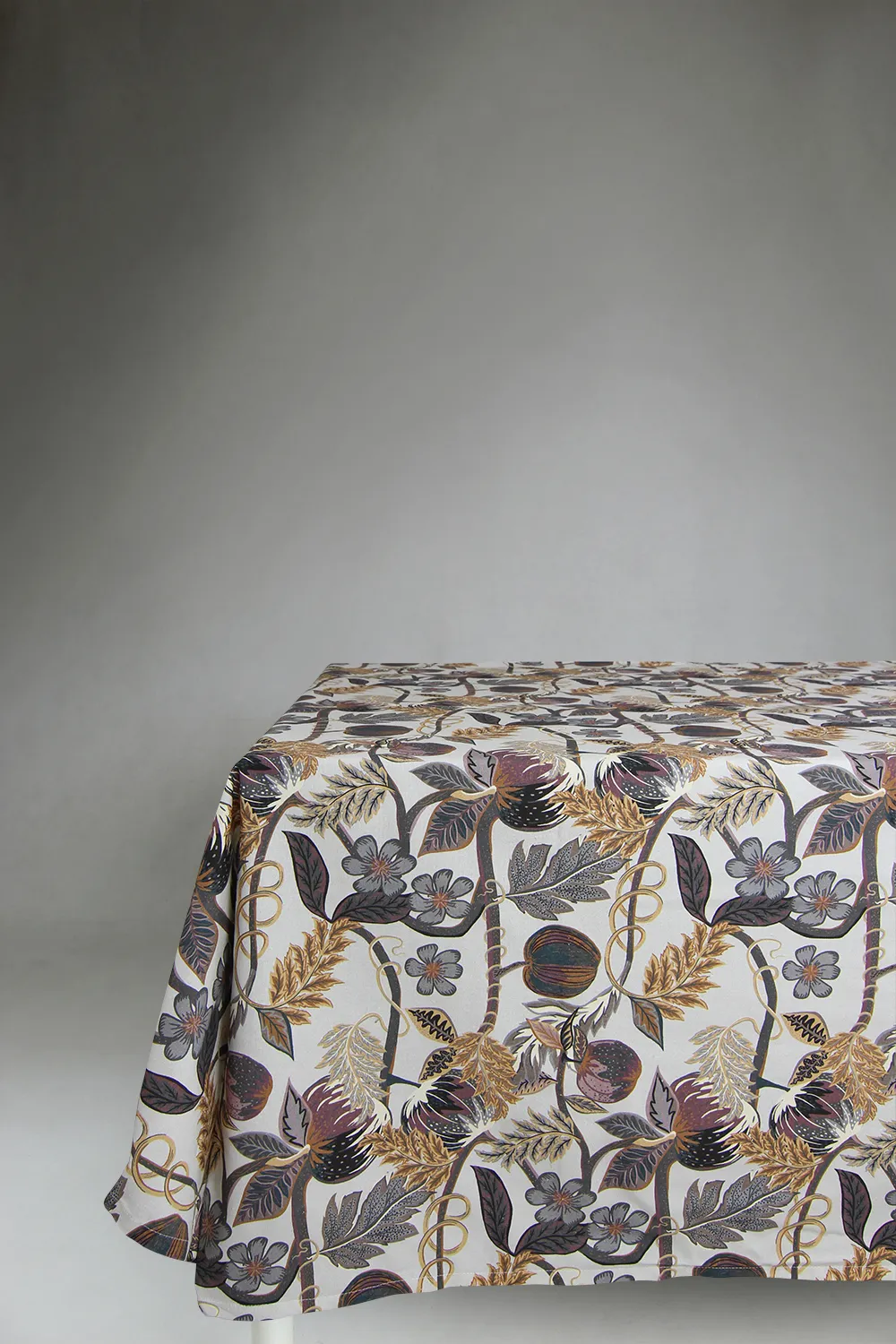 Cotton tablecloth - Lise (brown)