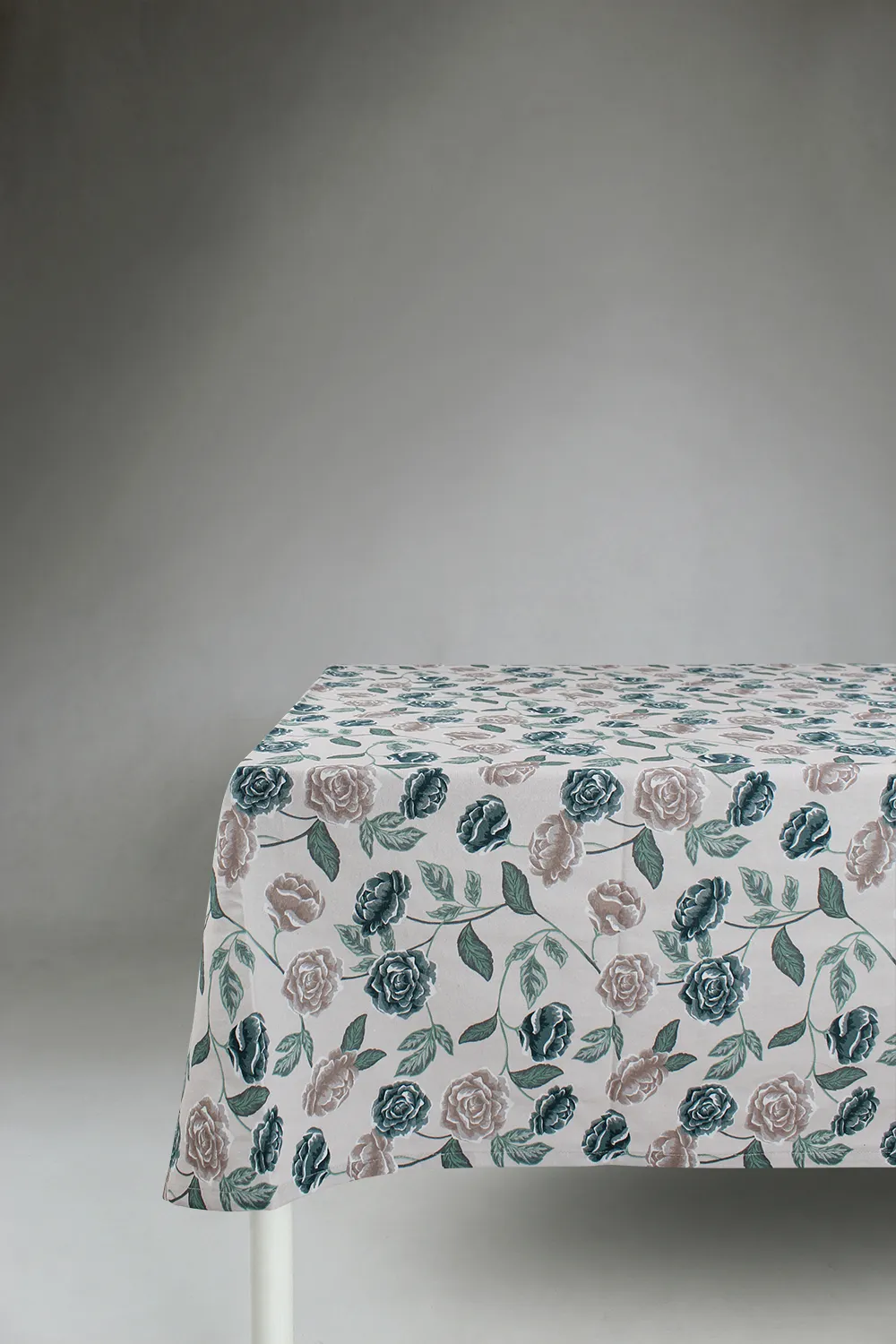 Cotton tablecloth - Wreath (blue)
