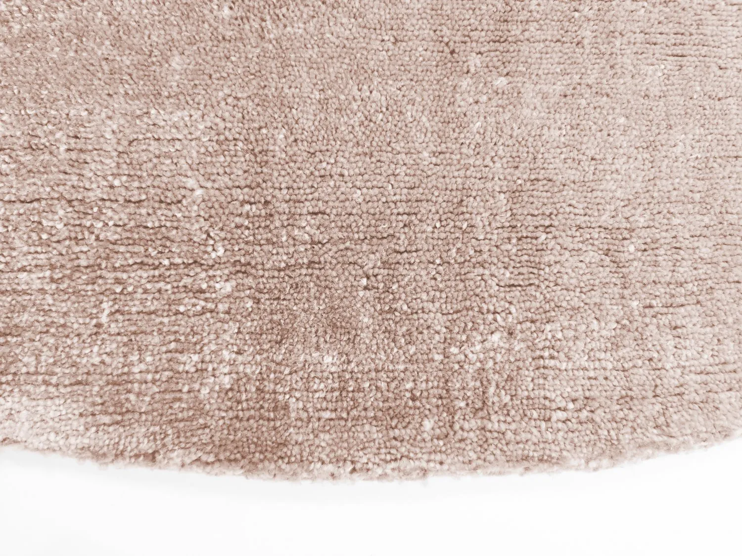Round rug - Recycled PET with viscose look (light brown)