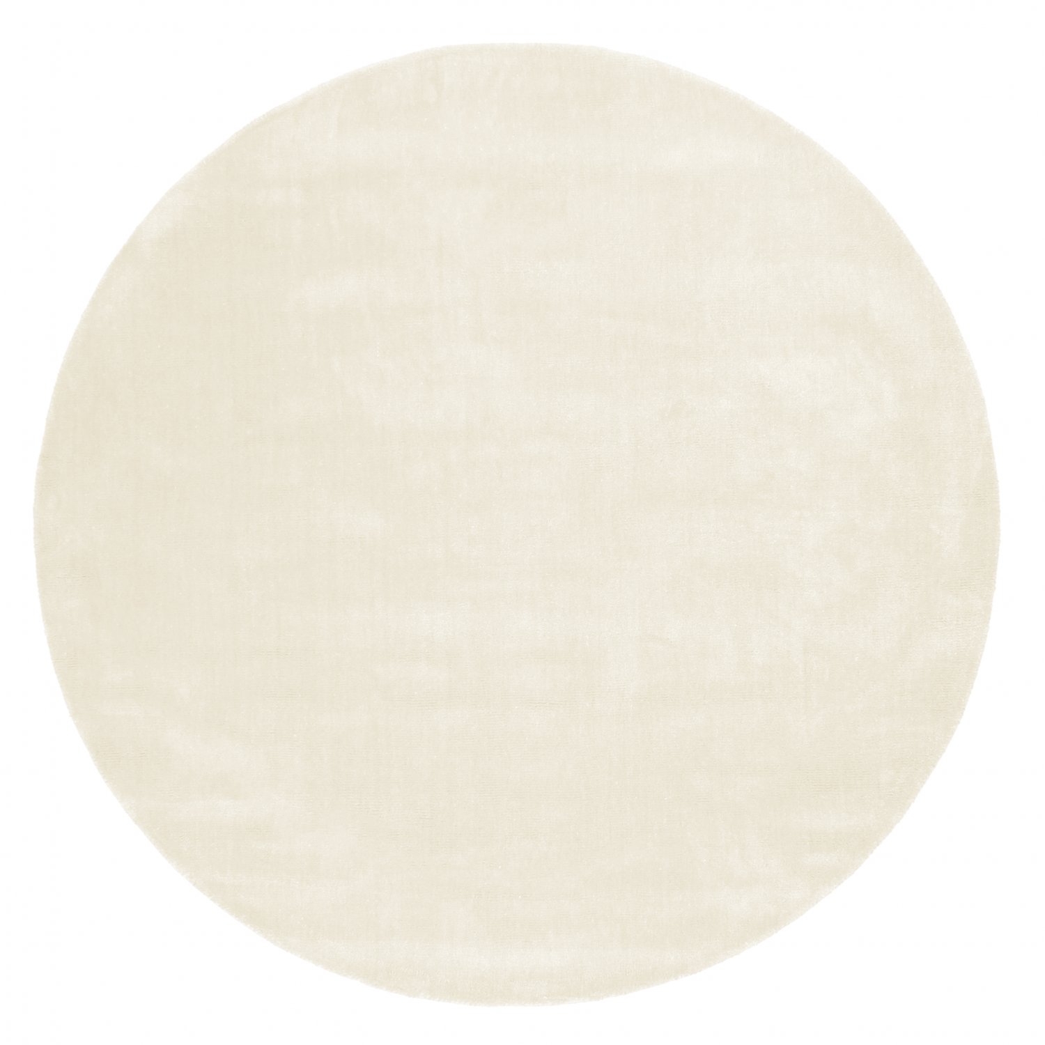 Round rug - Recycled PET with viscose look (offwhite)